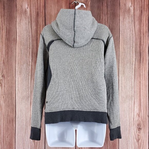 Lululemon Womens Size 6 On The Daily Hoodie Gray Full Zip Athleisure - Picture 5 of 14
